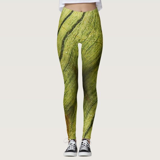 Leggings Texture de structure de pierre semi-précieuse (Devant)