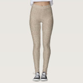 Leggings Texture de tissage classique de Herringbone (Devant)