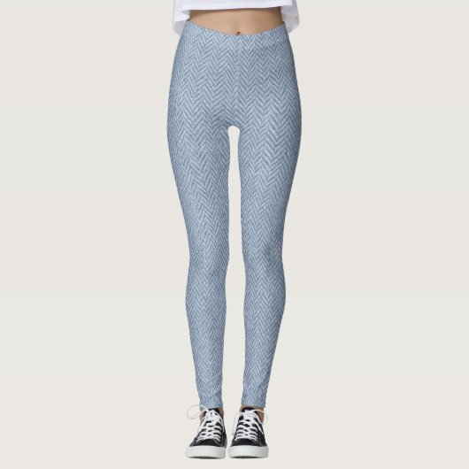 Leggings Texture de tissage classique en os de cerf - Timel (Devant)