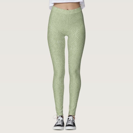 Leggings Texture de tissage classique en os de cerf - Timel (Devant)