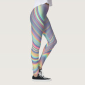 Leggings Texture de tourbillon holographique iridescent (Droite)