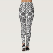 Leggings Texture dentelle blanche isolée sur arrière - plan (Dos)
