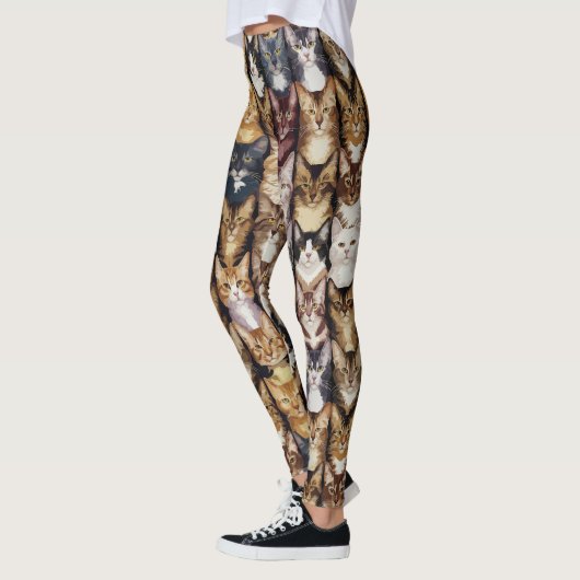 Leggings Texture des chats (Gauche)