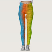 LEGGINGS TEXTURE DES STRIPES DE PLANCHE (Devant)