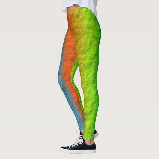 LEGGINGS TEXTURE DES STRIPES DE PLANCHE (Gauche)