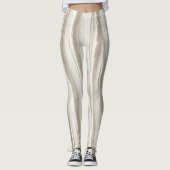 Leggings Texture d'ivoire abstrait (Devant)