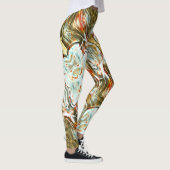 Leggings Texture d'ocher avec un encre pixélisée et rayure  (Droite)