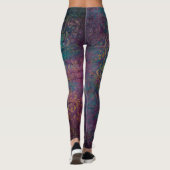 Leggings texture d'or Abstraite grunge (Dos)