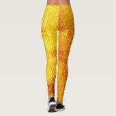Leggings Texture dorée luxueuse, arrière - plan abstrait. (Dos)