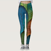 Leggings Texture du caméléon (Devant)
