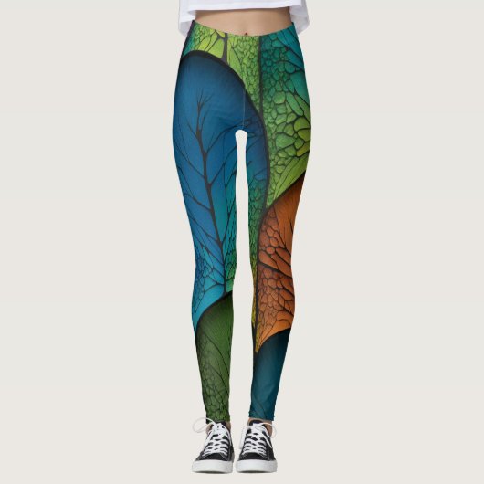 Leggings Texture du caméléon (Devant)