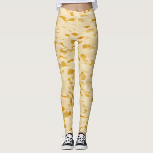 Leggings Texture du fromage, trous caractéristiques (Devant)