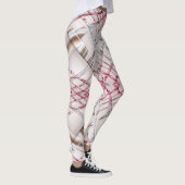 Leggings Texture dynamique rose abstraite (Droite)