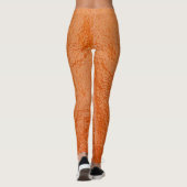 Leggings Texture écorce orange (Dos)