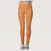 Leggings Texture écorce orange (Devant)