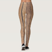 Leggings Texture en bois (Dos)