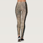 Leggings Texture en bois (Dos)