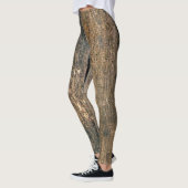 Leggings Texture en bois (Gauche)