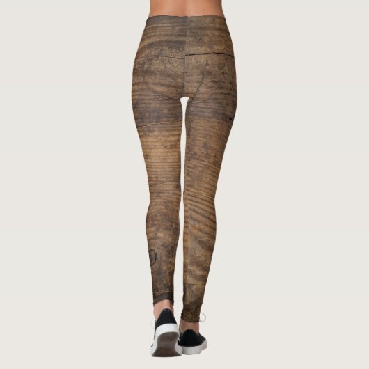 Leggings Texture en bois Brown Arrière - plan Abstrait (Dos)