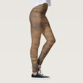 Leggings Texture en bois Brown Arrière - plan Abstrait (Droite)