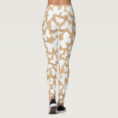 Leggings Texture en bois rustique avec Motif papillon (Dos)