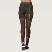 Leggings Texture en cuir brut vintage (Dos)