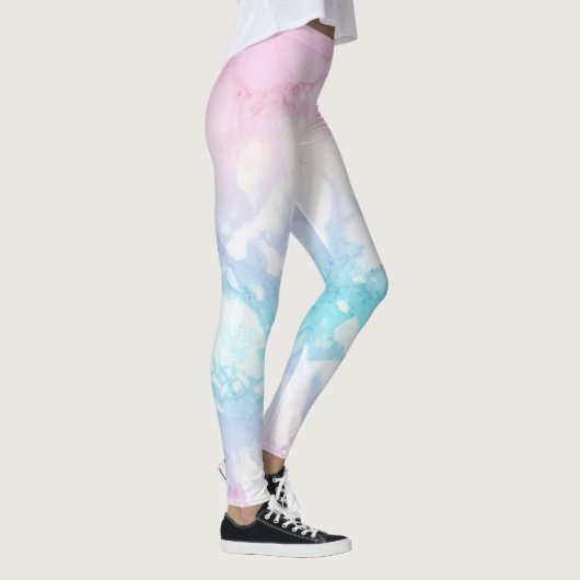 Leggings Texture en marbre pastel (Droite)