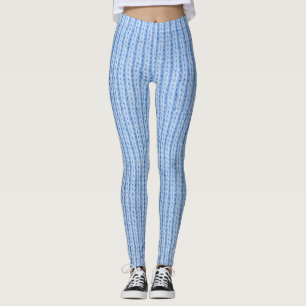Leggings Texture en tissu rayé, véritable tissu.