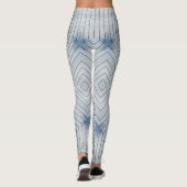 Leggings Texture géométrique Conception hexagonale (Dos)