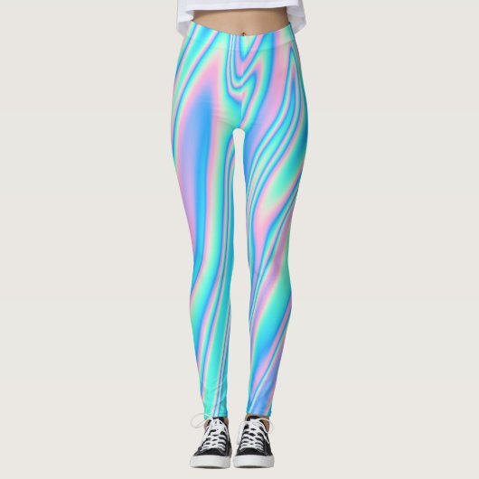 Leggings Texture holographique girly tendance (Devant)