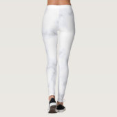 Leggings Texture Marbre blanc (Dos)