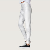 Leggings texture Marbre blanc (Gauche)