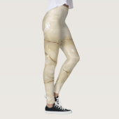 Leggings Texture Marbre Doré Féminin Tendance (Droite)