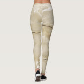 Leggings Texture Marbre Doré Féminin Tendance (Dos)