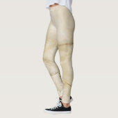 Leggings Texture Marbre Doré Féminin Tendance (Gauche)