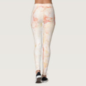 Leggings Texture Marbrée Féminine Tendance (Dos)