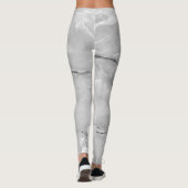 Leggings Texture Marbrée Grise Tendance Féminine (Dos)