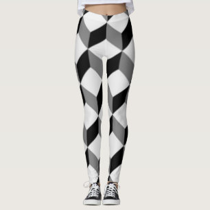Leggings Texture métallique argentée 3D