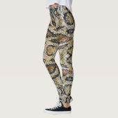 Leggings Texture Motif de la peau de serpent (Gauche)