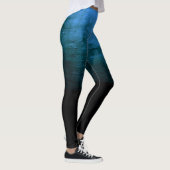 Leggings Texture Ombré Noir en Détresse - Bleu (Droite)