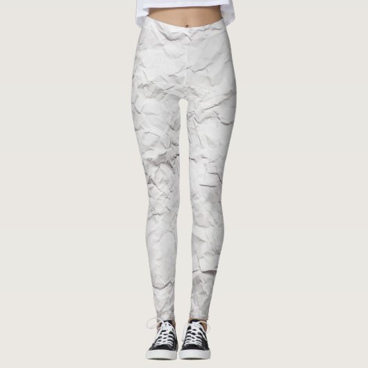 Leggings Texture papier broyée, arrière - plan détaillé. (Devant)