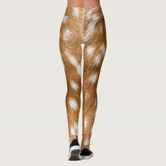 Leggings Texture repérée de fourrure de cerfs communs (Dos)
