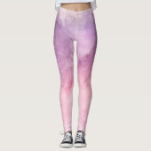 Leggings Texture rose d'aquarelle (Devant)