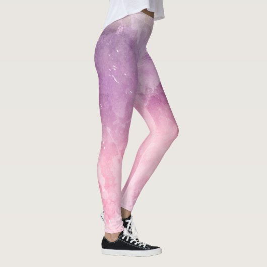 Leggings Texture rose d'aquarelle (Droite)