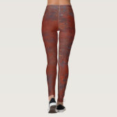 Leggings texture rouillée Abstraite : stucco réaliste (Dos)