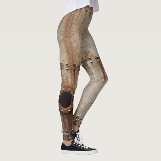 Leggings Texture rustique des rivets métalliques (Droite)