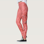 Leggings Texture vintage du mur de fer rouillé (Gauche)