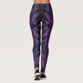 Leggings Texture violet foncé (Dos)