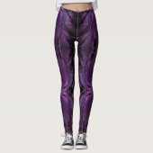 Leggings Texture violet foncé (Devant)