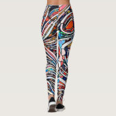 Leggings Textures brisées : Unité de verre tendue (Dos)